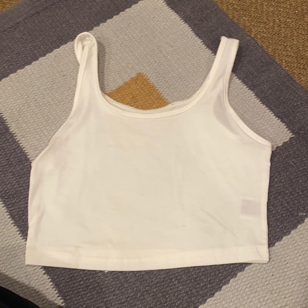 white tank top